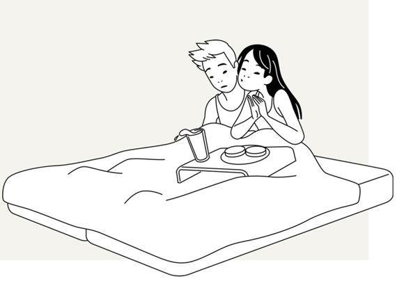 tips voor een romantisch ontbijt op bed